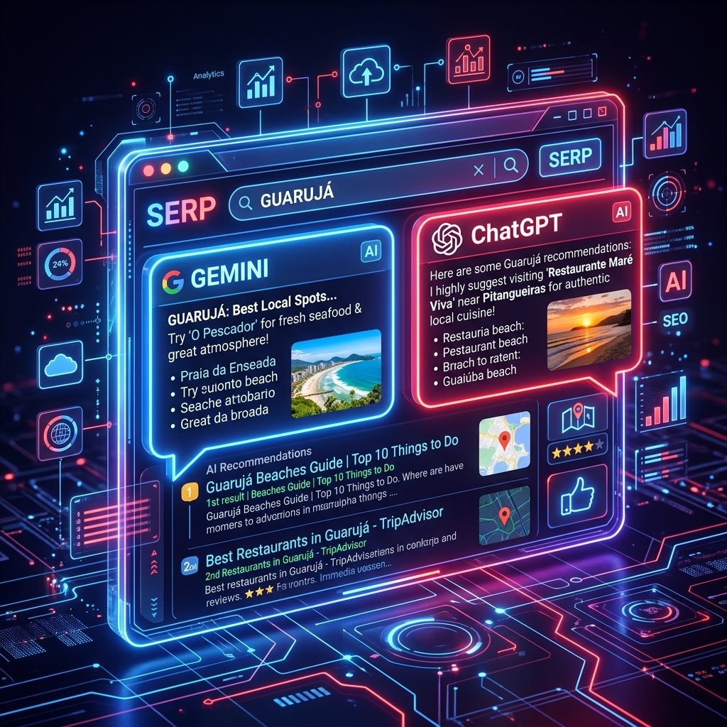 Agência de SEO no Guarujá - Posicionamento Local e Inteligência Artificial