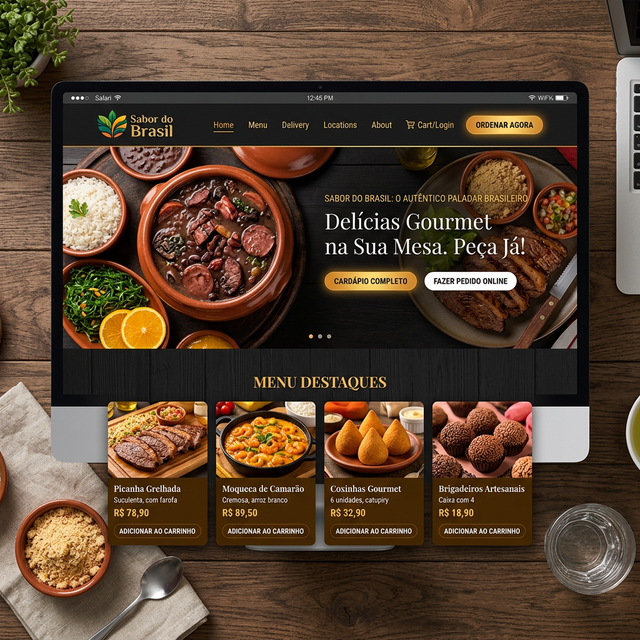 Site Restaurante e Delivery - Projeto Markenet